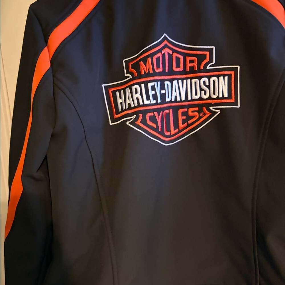 Harley-Davidson Black and Orange women’s Jacket - Picture 2 of 6